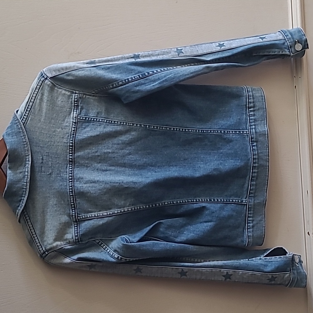 MOTHER The Star Bruiser Denim Jacket in In-Flight Entertainment Wash Sz XS - Picture 8 of 8